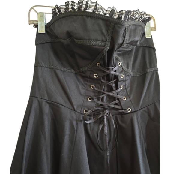 NWT Hearts & Roses UK Bustier Cocktail Dress 50s Pinup Rockabilly Retro Punk - Picture 5 of 11